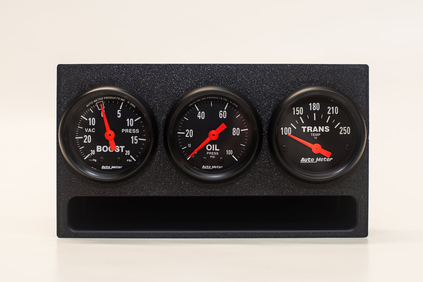 Universal Double-DIN Gauge Panel with Phone Storage Slot