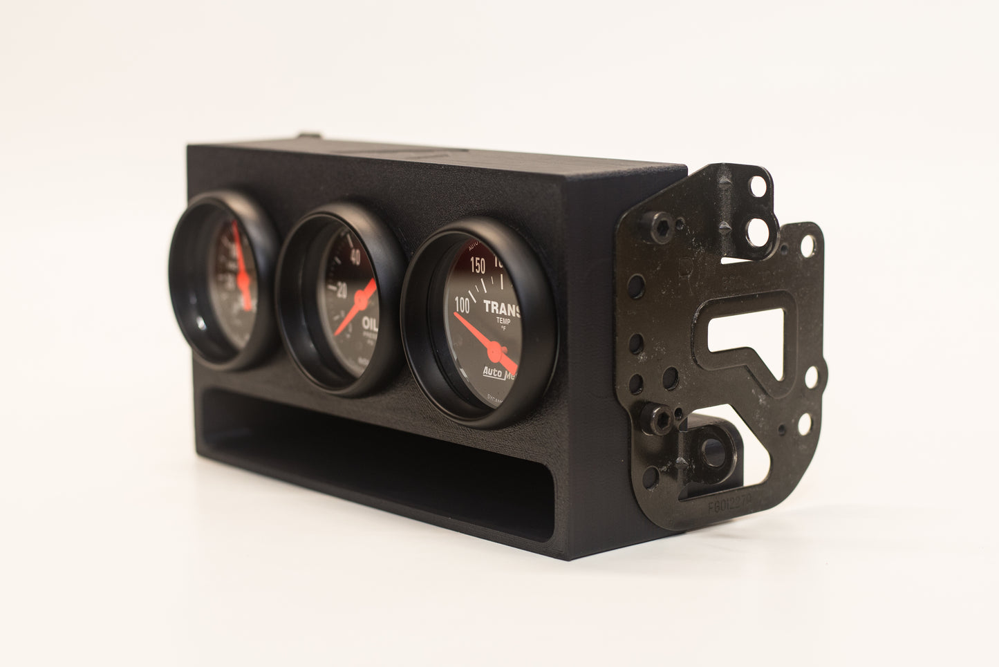 Universal Double-DIN Gauge Panel with Phone Storage Slot