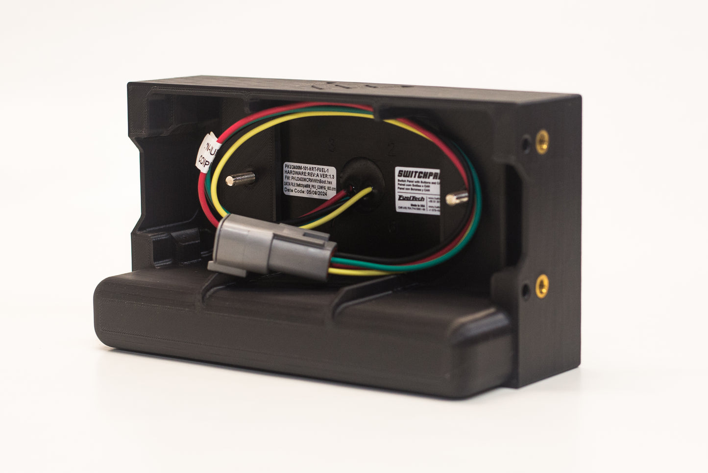 Universal Double-DIN Gauge Panel with Phone Storage Slot