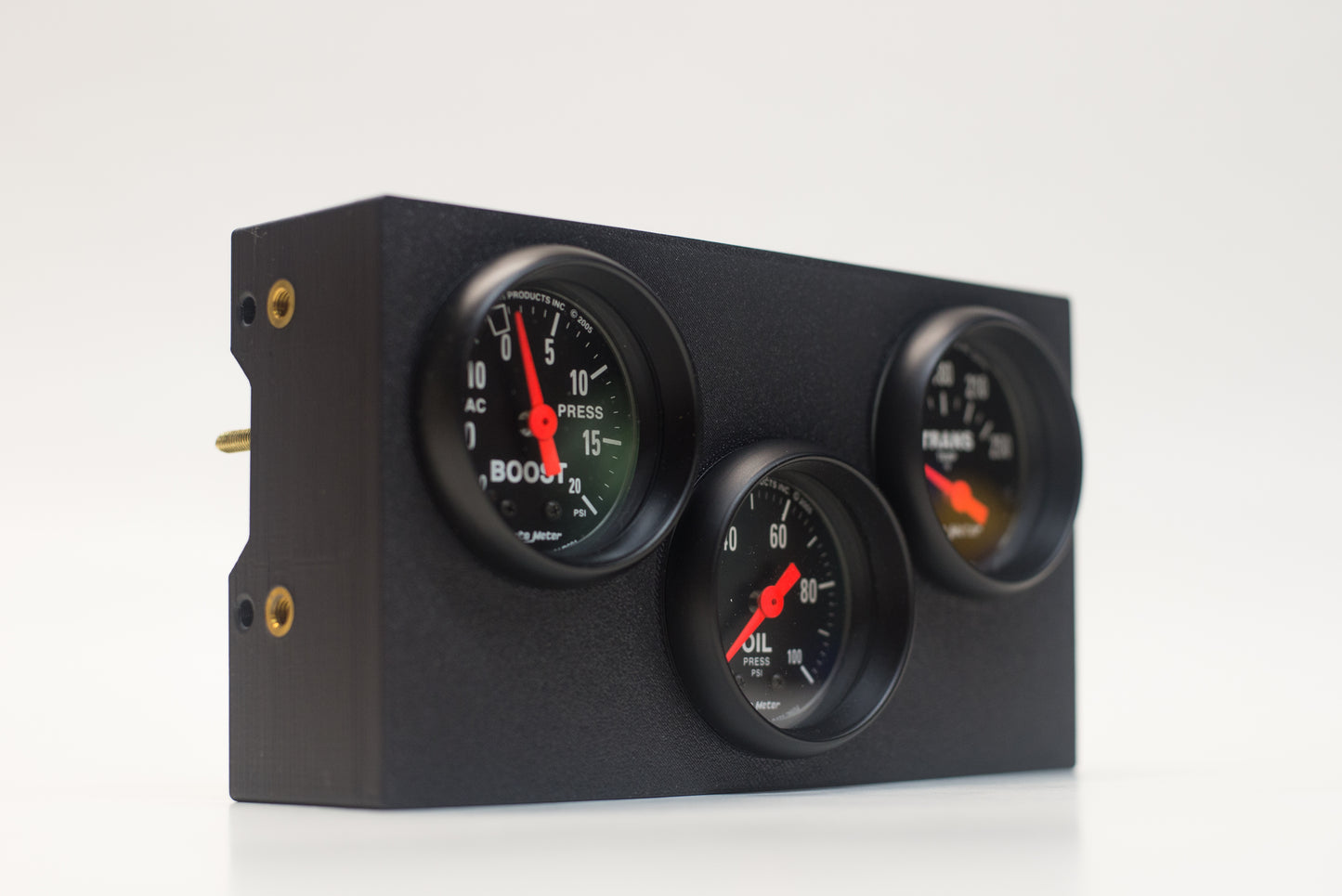 Universal Double-DIN Gauge Panel with Phone Storage Slot
