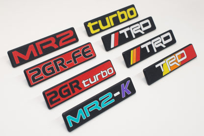 Custom MR2 Zenki Emblem Plate