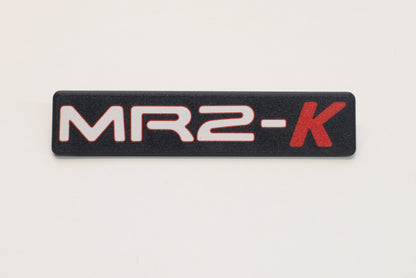 Custom MR2 Zenki Emblem Plate
