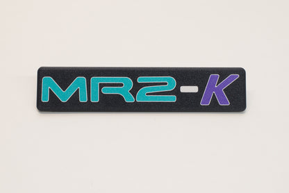 Custom MR2 Zenki Emblem Plate